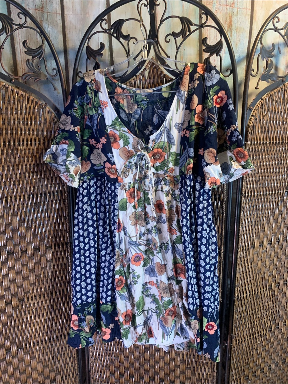 Jodifl Floral Corset Front Baby Doll Dress Size L